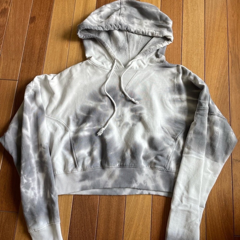 aeropostale tie dye cropped hoodie